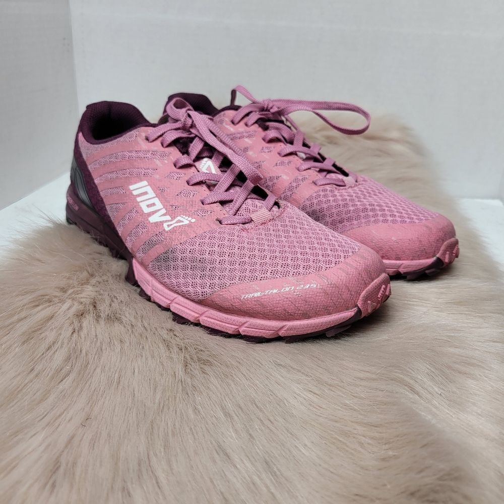 INOV8 Trailtalon 235 Light Pink Trail Running Shoes Women Size 8